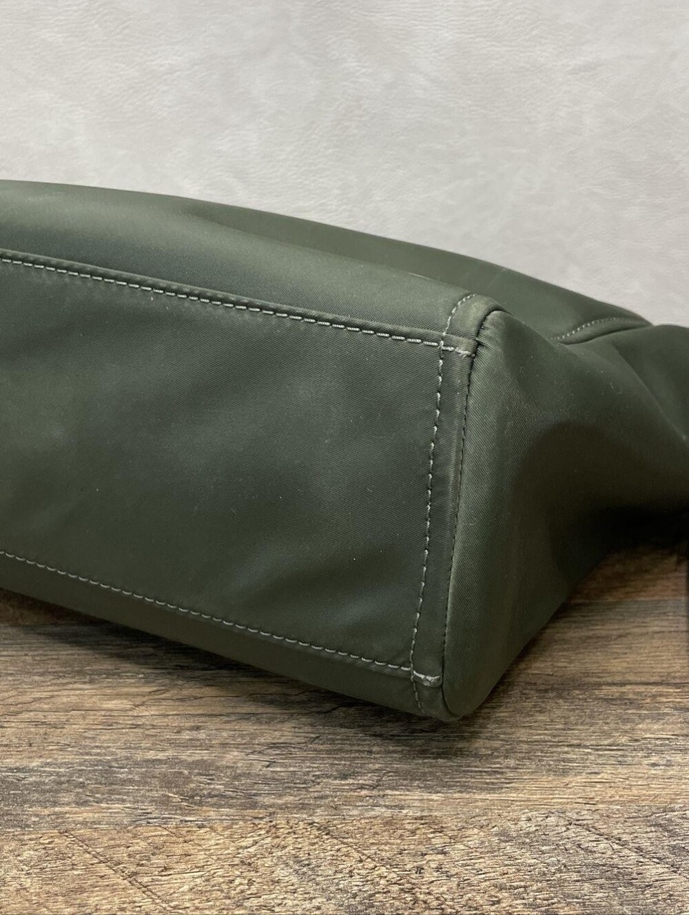 kate spade Olive Green Nylon Tote with Black Trim - Picture 6 of 16